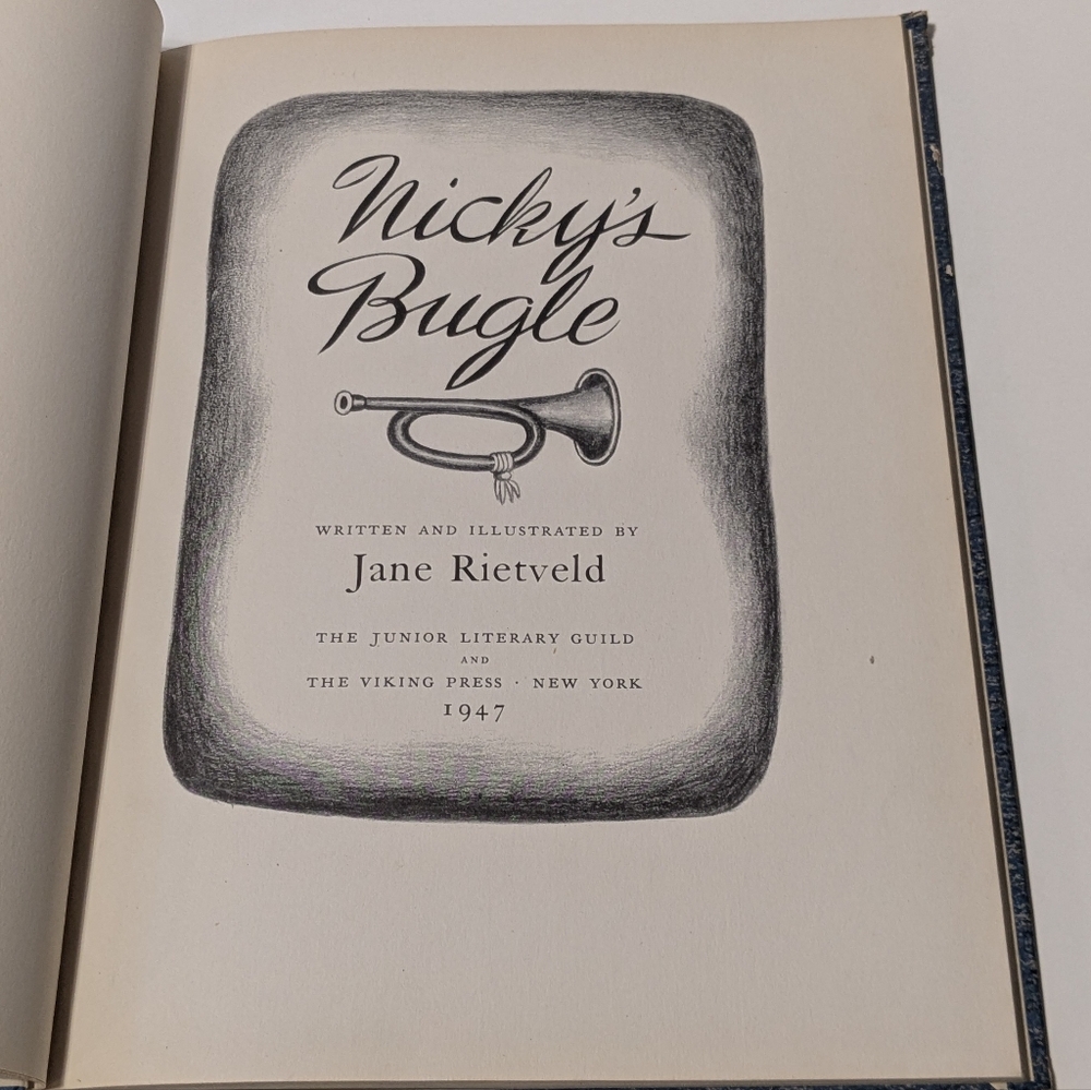 Nicky's Bugle by Jane Rietveld, Vintage Juvenile Historical Fiction - Picture 4 of 9